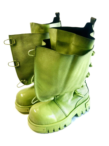 “DREDGE” BOOT (PAINTED GREEN)